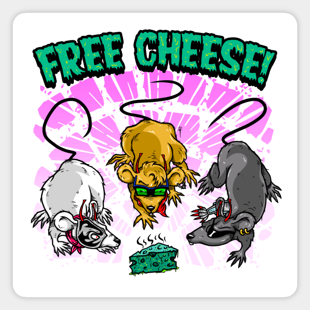 Free cheese! Magnet by DesecrateART